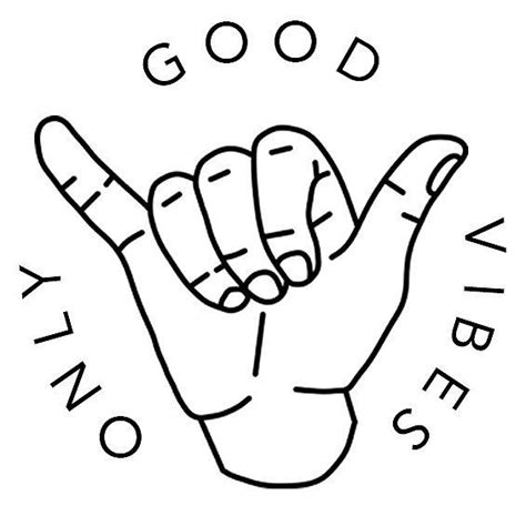 Good Vibes Only Hand Sticker By Brenprib En 2021 Imagenes Para