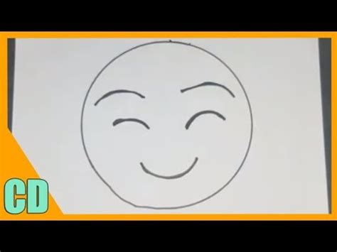Como Dibujar Emoji Sonriendo Paso A Paso Drawing Youtube