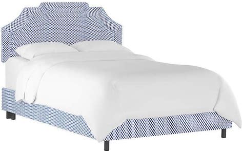 One Kings Lane Lola Bed Navy Dot Bed Luxury Bedding Master Bedroom Cheap Bedding