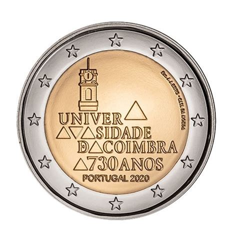 Les vrais billets de banque (non euro). Portugal 2020 - 2 euro commémorative Coimbra
