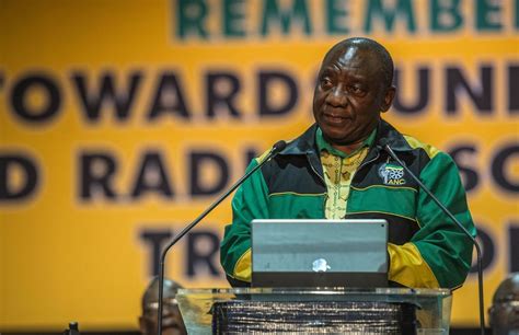 Today that also changed, today for. IN QUOTES: What Ramaphosa told ANC delegates | eNCA