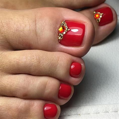 Red And White Toe Nail Designs Template