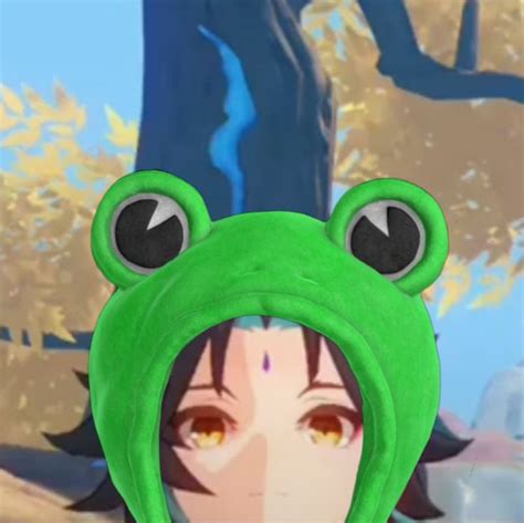 Frog Hat Xiao Pfp In 2021 Frog Aesthetic Anime Bunny Hat