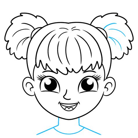 Little Girls Face Drawing