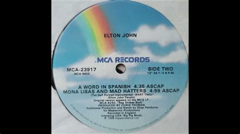 Elton John Mona Lisas And Mad Hatters Part Two The Renaissance Mix