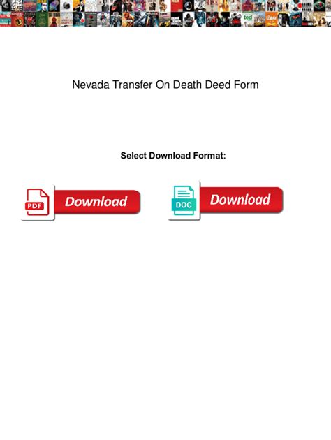 Fillable Online Nevada Transfer On Death Deed Form Nevada Transfer On