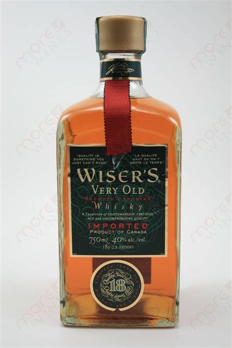 wiser s 18 year old whiskey 750ml morewines