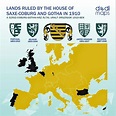 Lands ruled by the House of Saxe-Coburg and Gotha... - Maps on the Web