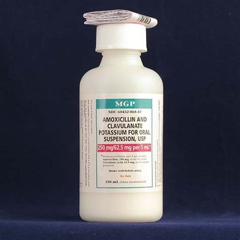 Amoxicillinclavulanate Potassium 400mg5ml Suspension 75ml