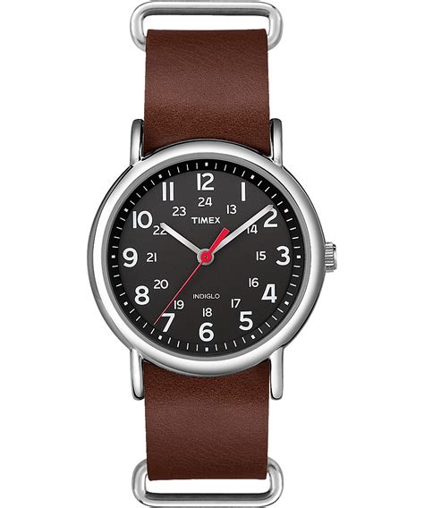 Weekender 38mm Leather Watch Timex