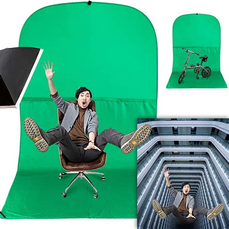 Green Screen Chair 59in150cm Portable Green Screen Chair Portable Webcam Background 465ft