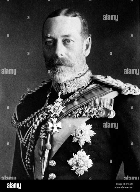 George V King Of The United Kingdom 1865 1936 Black And White Stock