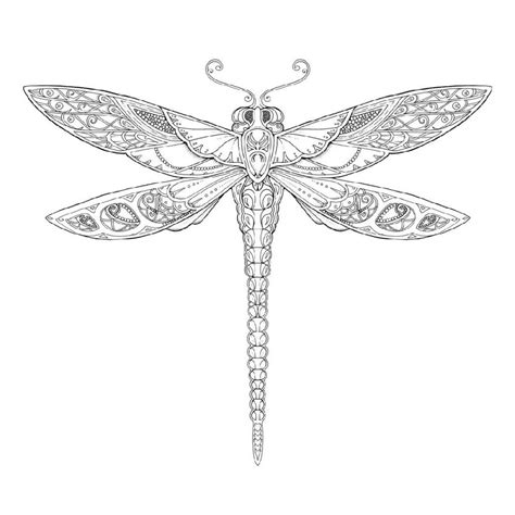 Nature outlines to print dragonfly coloring page free dragonfly 1 instant download zen coloring page pdf etsy zen Simple and Realistic Dragonfly Coloring Pages | 101 Coloring