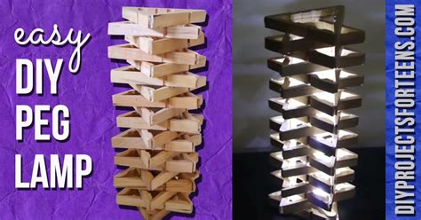Easy And Awesome Clothespin Lamp Diy Projects For Teens