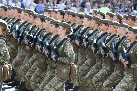 Units From Ten Nato Countries And Javelins In Military Parade On