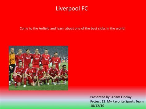 Ppt Liverpool Fc Powerpoint Presentation Free Download Id2846713