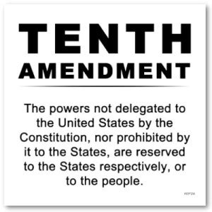 If you look up the bill of rights on yahoo it will give you each of the 10 amendments that make it up. Tenth Amendment | The Common Constitutionalist - Let The ...