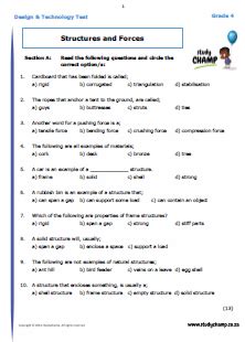 Reflects the nature of science: Design & Technology : DT Test: Structures and Forces | Technology, Science and technology, Life ...