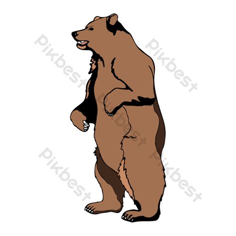 Black Bear Clipart Standing Png Images Psd Free Download Pikbest