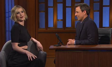 Jennifer Lawrence Admits She Had A Crush On Seth Meyers Fame Focus