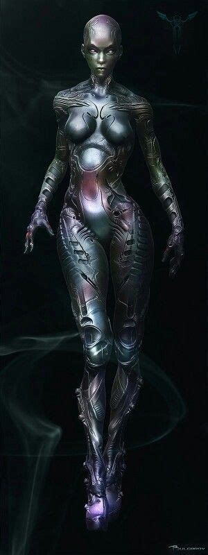 Pin By Brandon Berrett On Fantasy Art Female Cyborg Cyberpunk Sci Fi