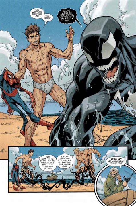 Spider Man And Venom Share Homoerotic Scene In New Marvel Comic