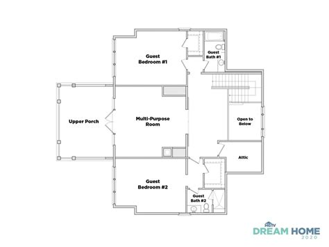 Discover The Floor Plan For Hgtv Dream Home 2020 In 2020 Hgtv Dream