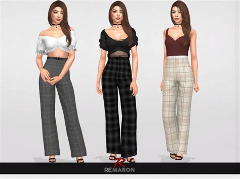 Work Pants For Women 01 By Remaron At Tsr Sims 4 Updates