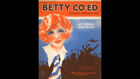 Rudy Vallée And His Connecticut Yankees Betty Co Ed 1930 Youtube