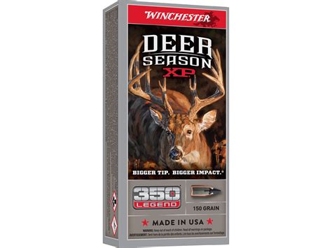 Winchester Deer Season Xp Ammo 350 Legend 150 Grain Extreme Point
