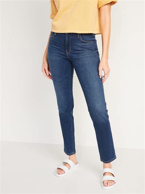 High Waisted Power Slim Straight Jeans Old Navy