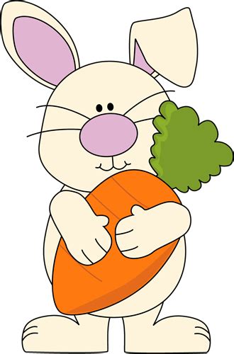 Bunny Art Bunny With Giant Carrot White Bunny Rabbit Holding A