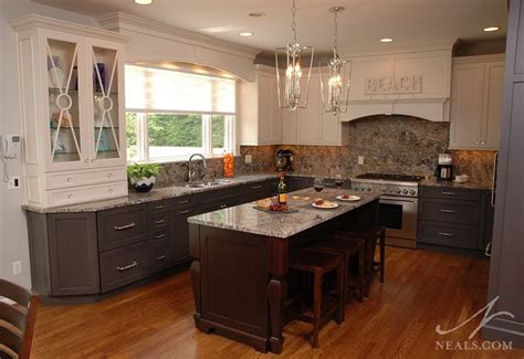 Kitchen Design Mixed Cabinets White Kitchen Cabinets Mixed