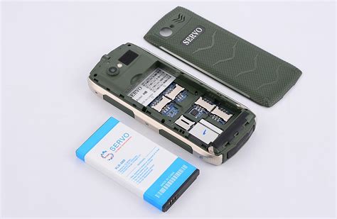 Original Servo H8 4 Quad Sim Card 4 Standby Rugged Mobile Phone 28