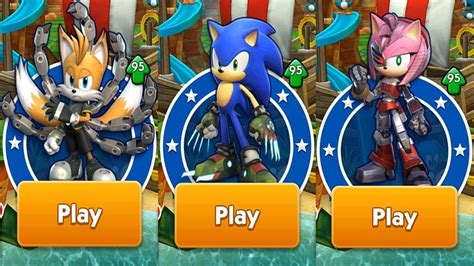 Sonic Dash All Sonic Prime Characters Unlocked Update Boscage Maze