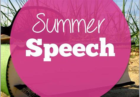 Summer Speech Schedules That Keep You Sane Speech Therapy Activities