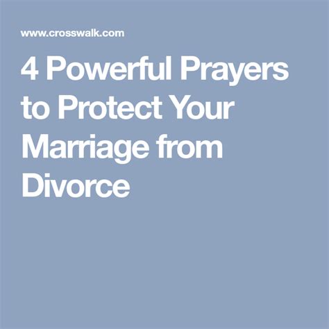 4 Powerful Prayers To Protect Your Marriage From Divorce Power Of