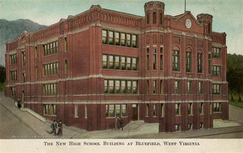 The New High School Building Bluefield W Va West Virginia History