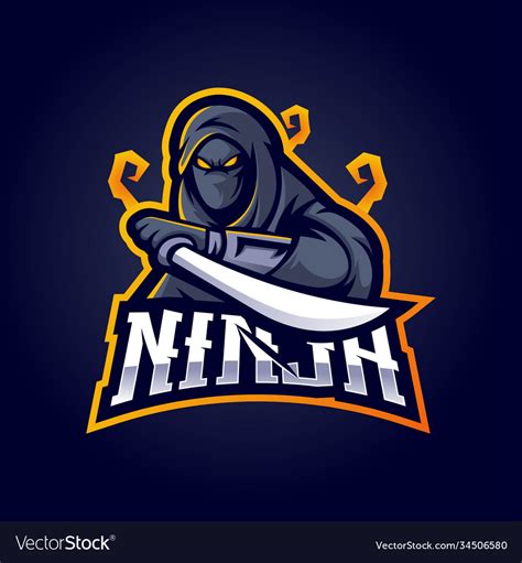 Ninja Gaming Logo Royalty Free Vector Image Vectorstock