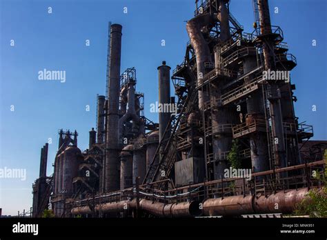 A Picture Of The Bethlehem Steel Stacksbethlehem Pa In The Evening