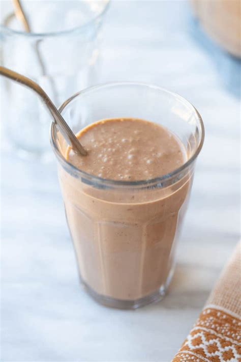 Chocolate Peanut Butter Banana Smoothie Meaningful Eats