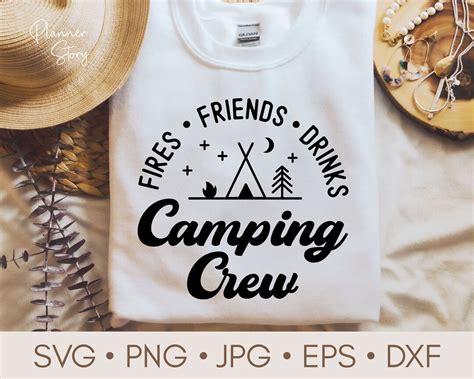 Camping Crew Svg Camping Friends Svg Camping Shirt Svg Camp Etsy Uk