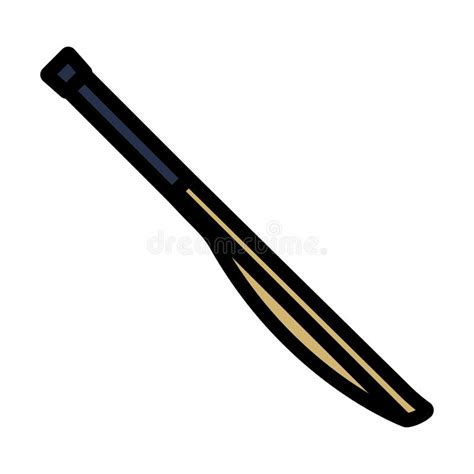 Cricket Bat Icon Stock Vector Illustration Of Bold 235741262