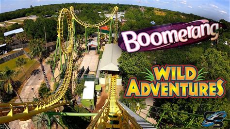 Boomerang Front Row Pov Wild Adventures Roller Coaster Youtube