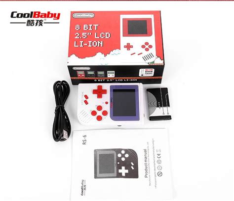 Coolbaby Rs 6 Retro Mini Handheld Game Console 8 Bit 20 Inch Color