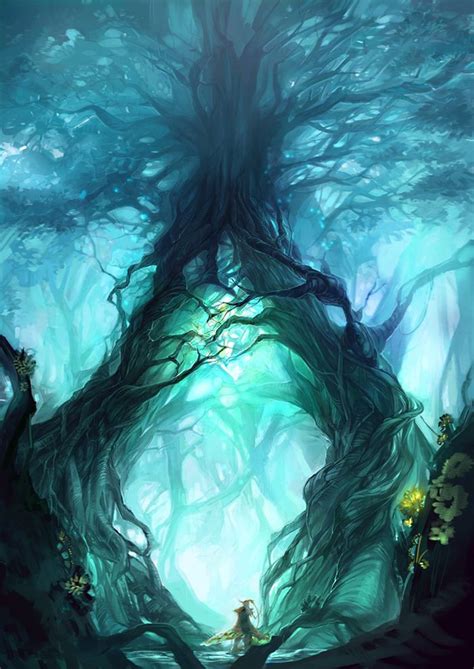 Magic Forest Fantasy Landscape Fantasy Art Concept Art