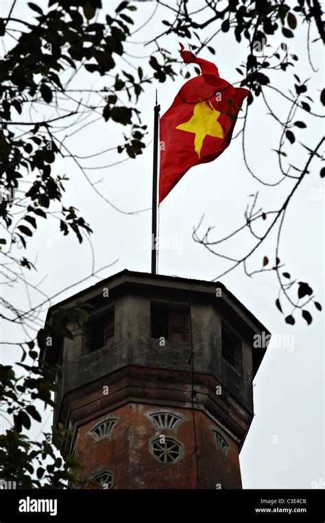 Flag Tower In Hanoi Vietnam Stock Photo Alamy