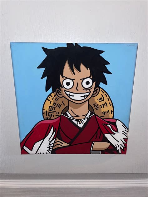One Piece Luffy Painting Etsy