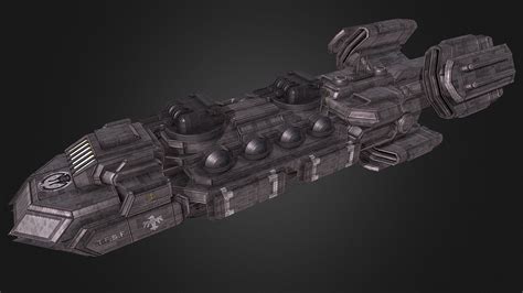 Terran Federation Alesia Destroyer Redesign Download Free 3d Model By