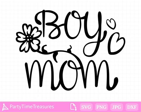 Boy Mom Svg Mom Of Boys Svg Boy Mama Svg Mothers Day Svg Mommy Png
